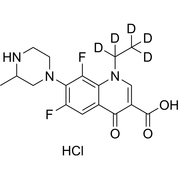 Lomefloxacin-d5 hydrochloride (Lomefloxacin-d5 hydrochloride)
